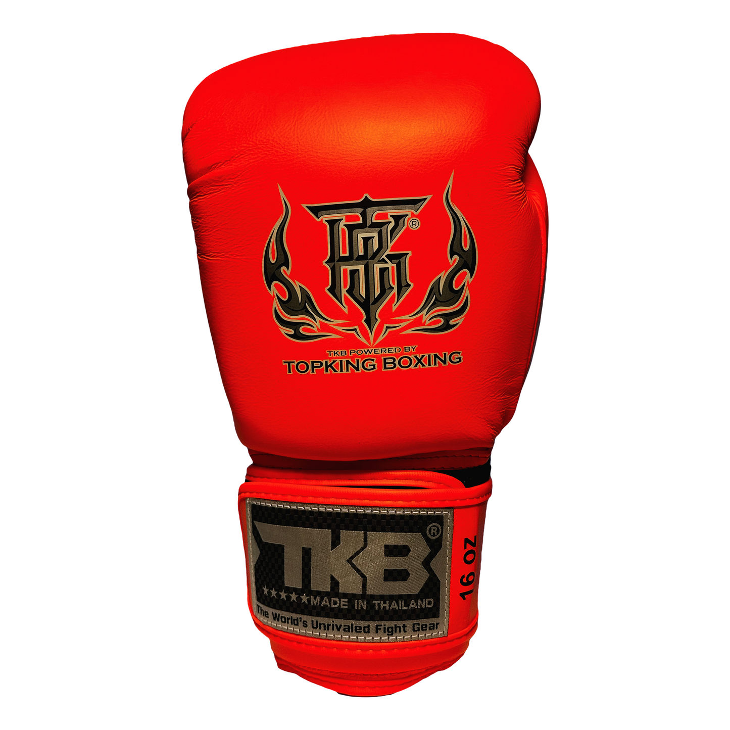 Top King Boxhandschuhe "Double Lock" Neon Orange