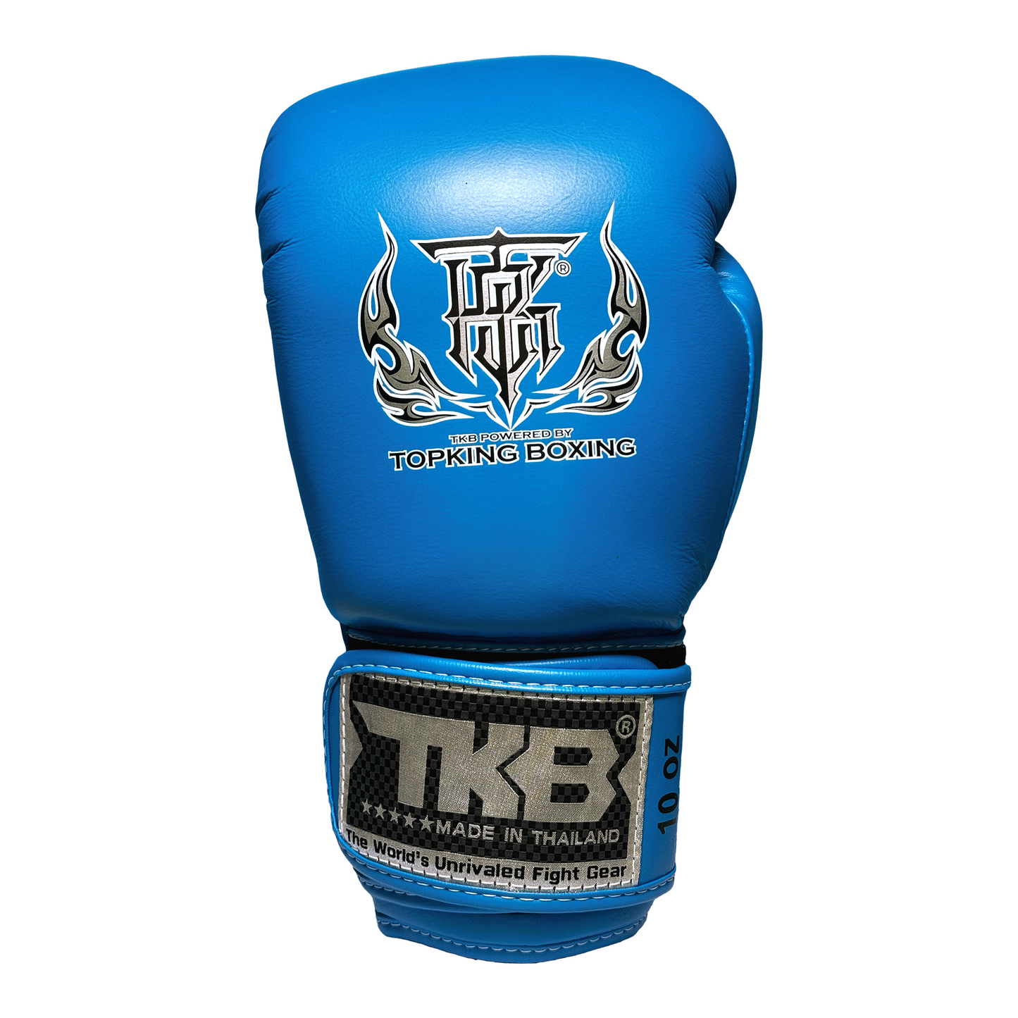 Top King Boxhandschuhe "Double Lock" Neon Blue