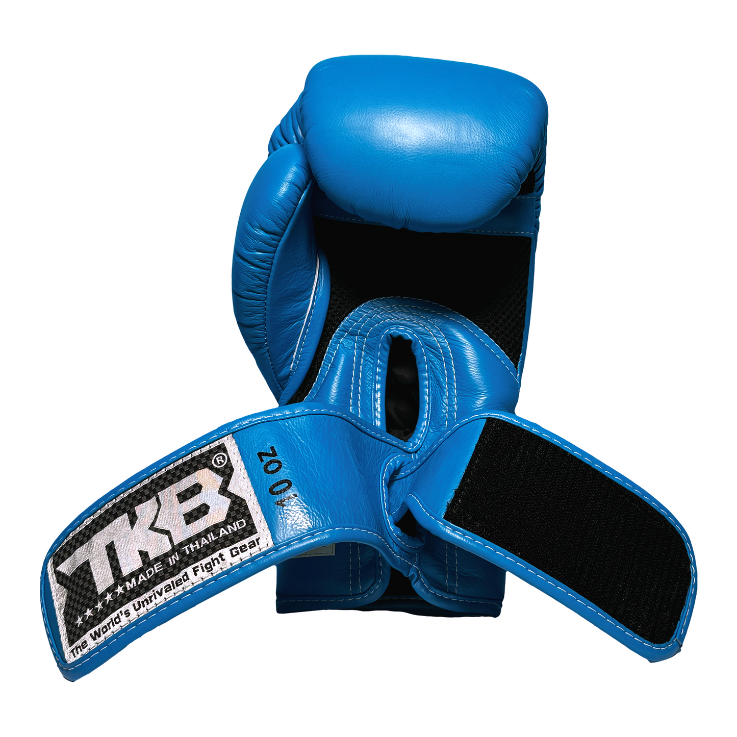 Top King Boxhandschuhe "Double Lock" Neon Blue