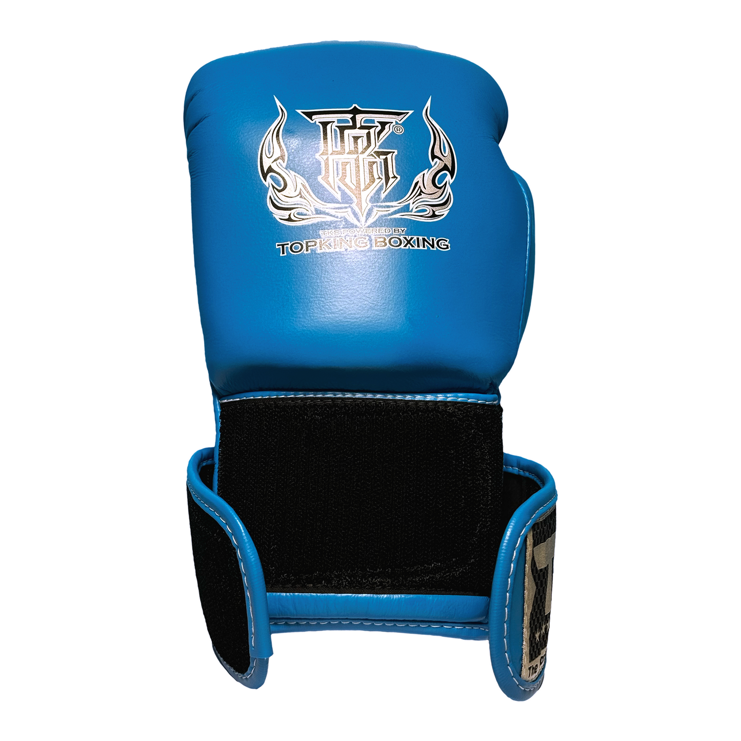 Top King Boxhandschuhe "Double Lock" Neon Blue