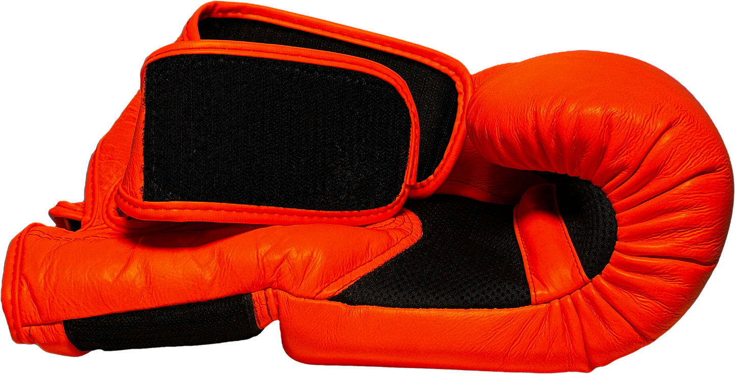 Top King Boxhandschuhe "Double Lock" Neon Orange