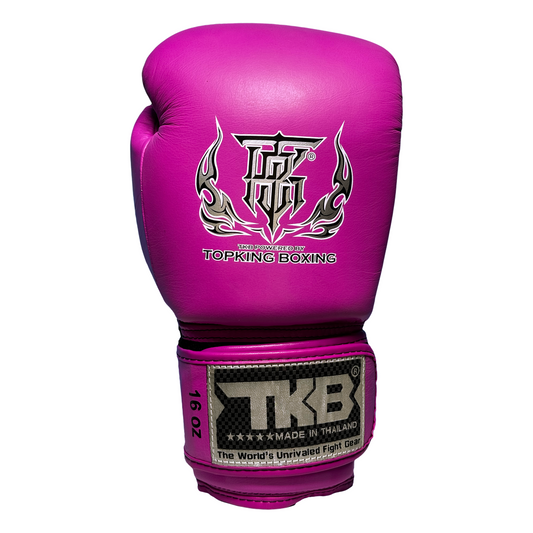 Top King Boxhandschuhe "Double Lock" Neon Purple