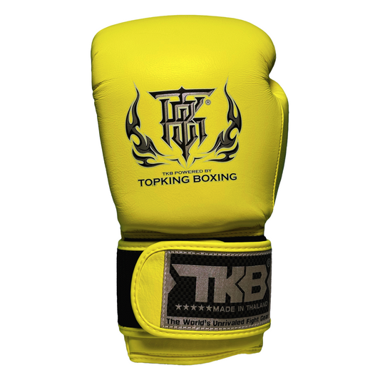 Top King Boxhandschuhe "Double Lock" Neon Yellow