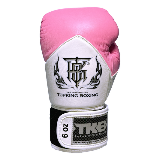 Top King Boxhandschuhe "Blend" pink/weiss