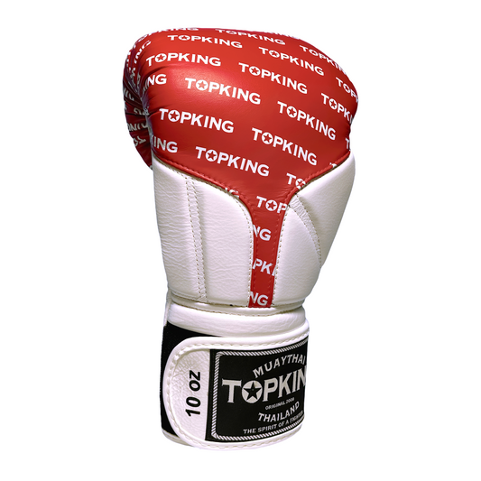 Top King Boxhandschuhe "Full Impact" weiss rot weiss