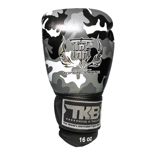 Top King Boxhandschuhe "Empower Camouflage" grau