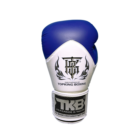 Top King Boxhandschuhe "Blend" blau/weiss