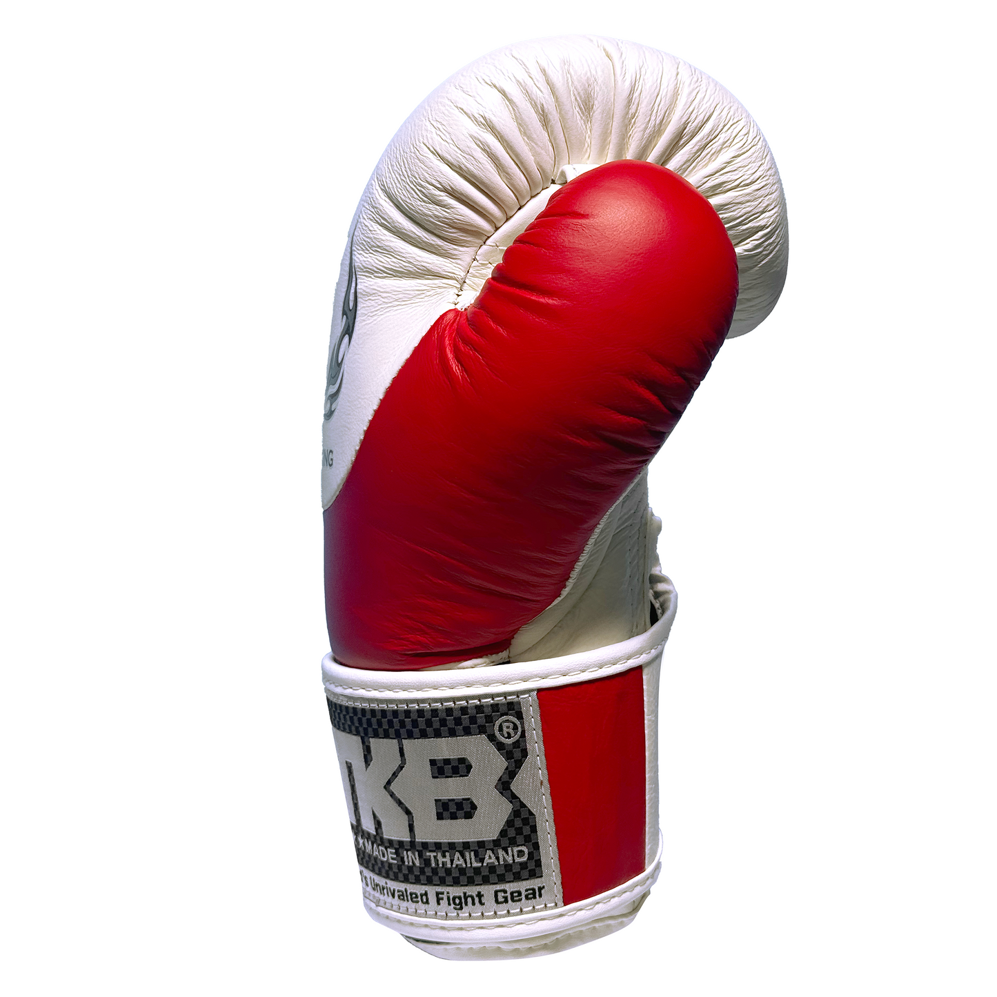 Top King Boxhandschuhe "Power" weiss/rot
