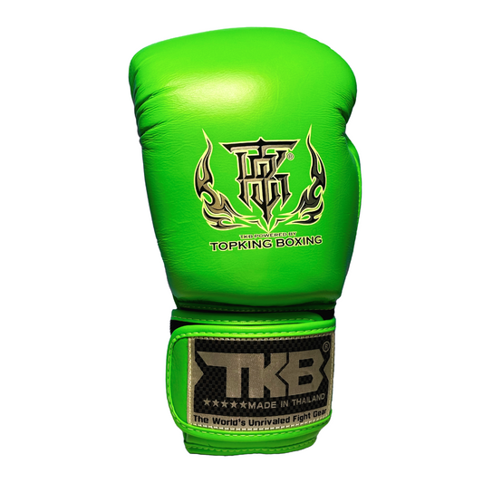 Top King Boxhandschuhe "Double Lock" Neon Green