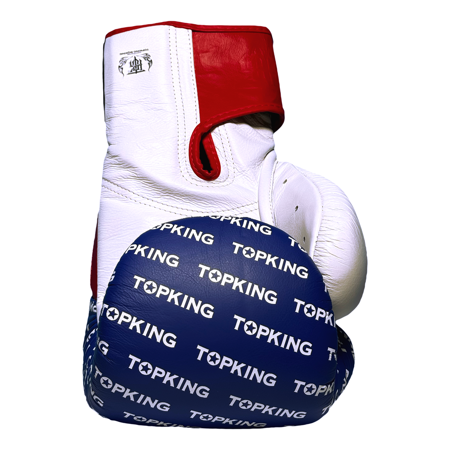 Top King Boxhandschuhe "Full Impact" weiss blau rot