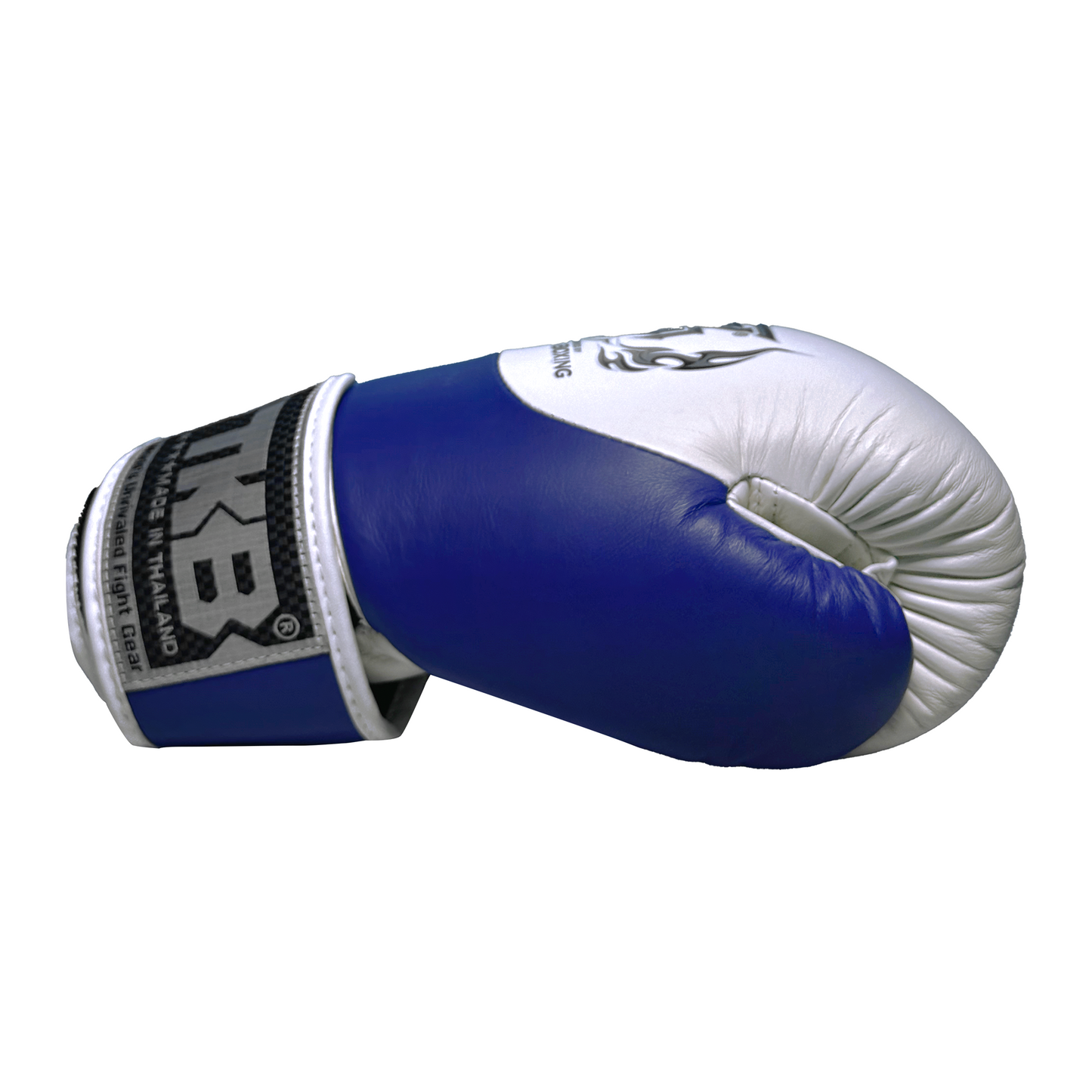 Top King Boxhandschuhe "Power" weiss/blau
