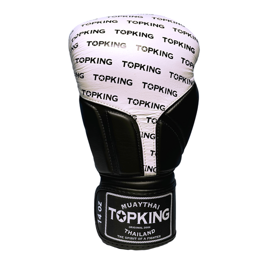 Top King Boxhandschuhe "Full Impact" schwarz weiss schwarz