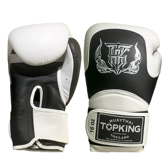 Top King Boxhandschuhe "Blend 2" weiss/schwarz