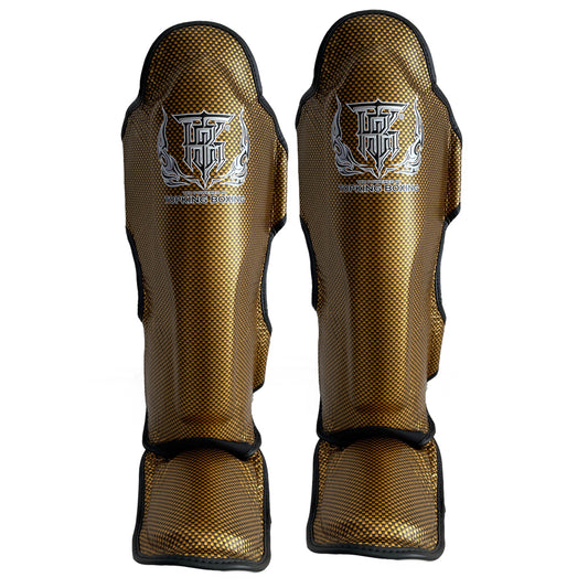 Top King Schienbeinschoner "Empower" schwarz/gold