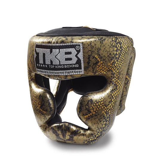 Top King Kopfschutz "Super Snake" schwarz/gold