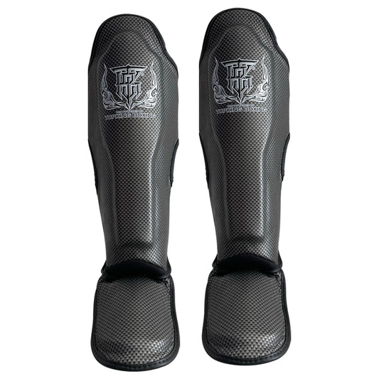 Top King Schienbeinschoner "Empower" schwarz/silber