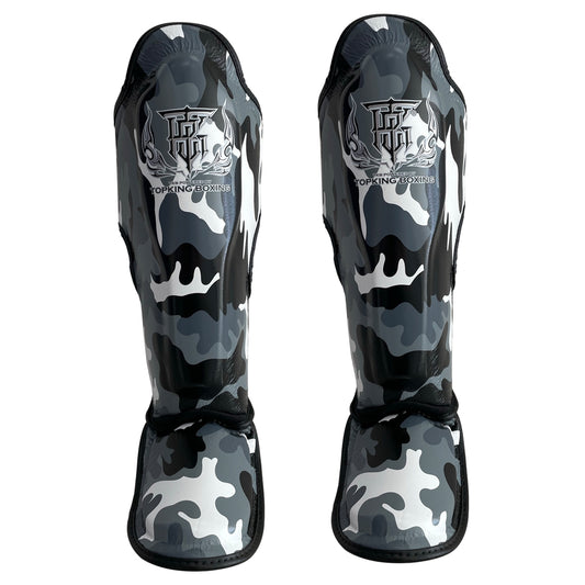 Top King Schienbeinschoner "Empower Camouflage" grau