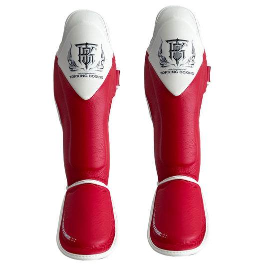 Top King Schienbeinschoner "Blend" rot/weiss